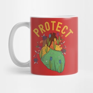 America Go Red Heart Month Awareness Heath Protect Mug